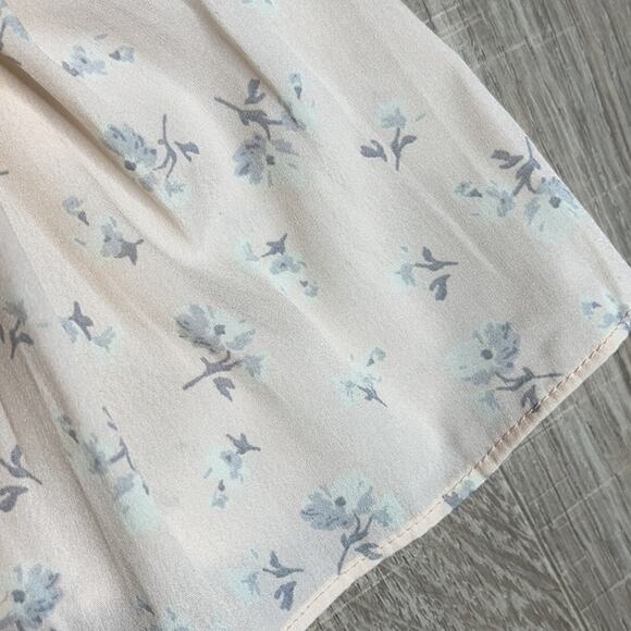 Walter Baker Cold Shoulder Top Blush Floral Blouse Women's Size XS - Picture 7 of 8